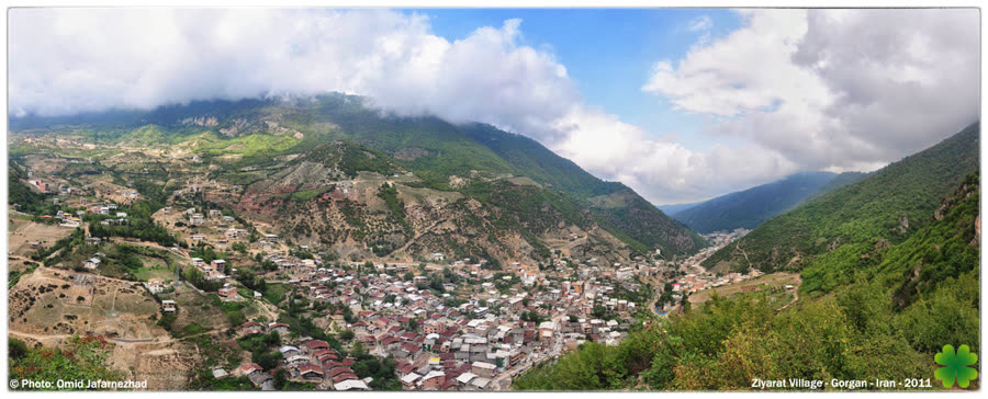 روستای زیارت در دامنه کوههای سرسبز گرگان، استان گلستان